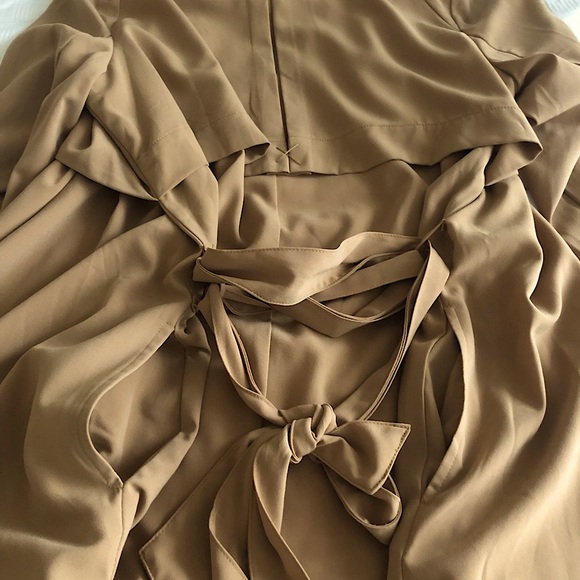 🍁 Glamorous Chic Waterfall Tan🍁 Long Jacket Like New 🍁 - Picture 12 of 16